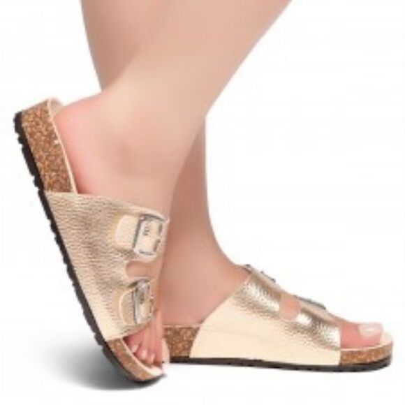 BRAND NEW SHOE LAND VIVIANA ROSE GOLD SANDAL - Picture 15 of 15